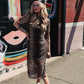 CAME TO SLAY LEOPARD MESH DRESS