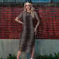 CAME TO SLAY LEOPARD MESH DRESS