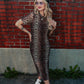 CAME TO SLAY LEOPARD MESH DRESS