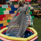 FIERCE FEMALE MESH MAXI DRESS IN CHECKERED PRINT S-3XL