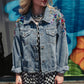 RAINBOW RIOT LUXE DENIM JACKET