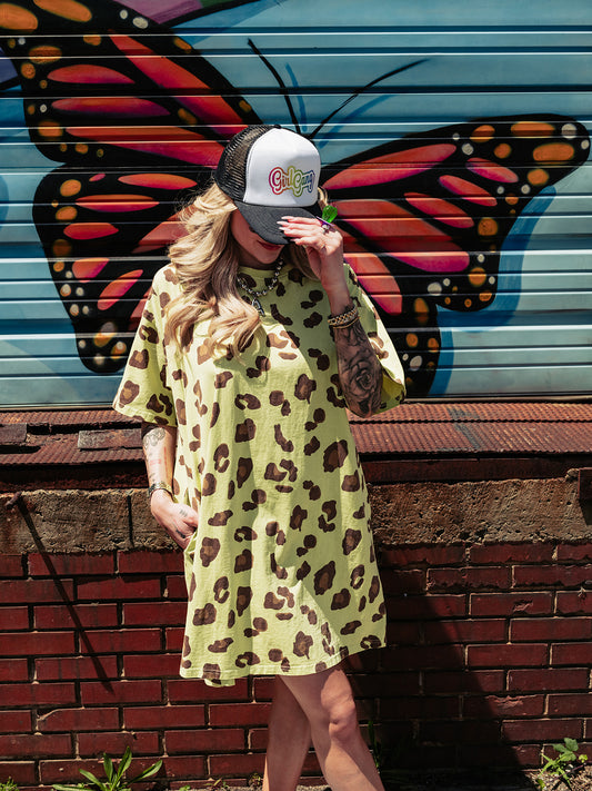 WILD THING LEOPARD T-SHIRT DRESS
