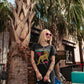 FRONT ROW GRAPHIC T-SHIRT DRESS