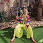 DAY TRIP WIDE LEG JUMPSUIT IN LIME PUNCH