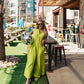 DAY TRIP WIDE LEG JUMPSUIT IN LIME PUNCH