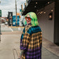GRUNGE GODDESS COLORBLOCK PLAID