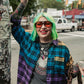 GRUNGE GODDESS COLORBLOCK PLAID
