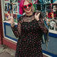 FIERCE FEMALE MESH MAXI DRESS IN VERY CHERRY S-XL