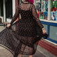 FIERCE FEMALE MESH MAXI DRESS IN VERY CHERRY S-XL