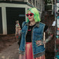 DON'T TAME ME LEOPARD DENIM VEST S-XL