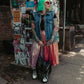 DON'T TAME ME LEOPARD DENIM VEST S-XL