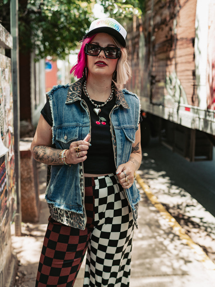 SPLIT DECISION CHECKERED PANTS S-3XL