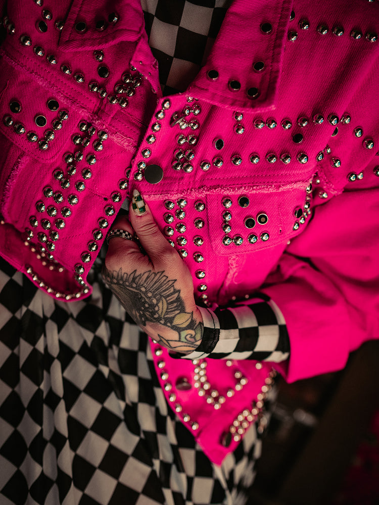 PUNK ROCK PRINCESS LUXE STUDDED JACKET