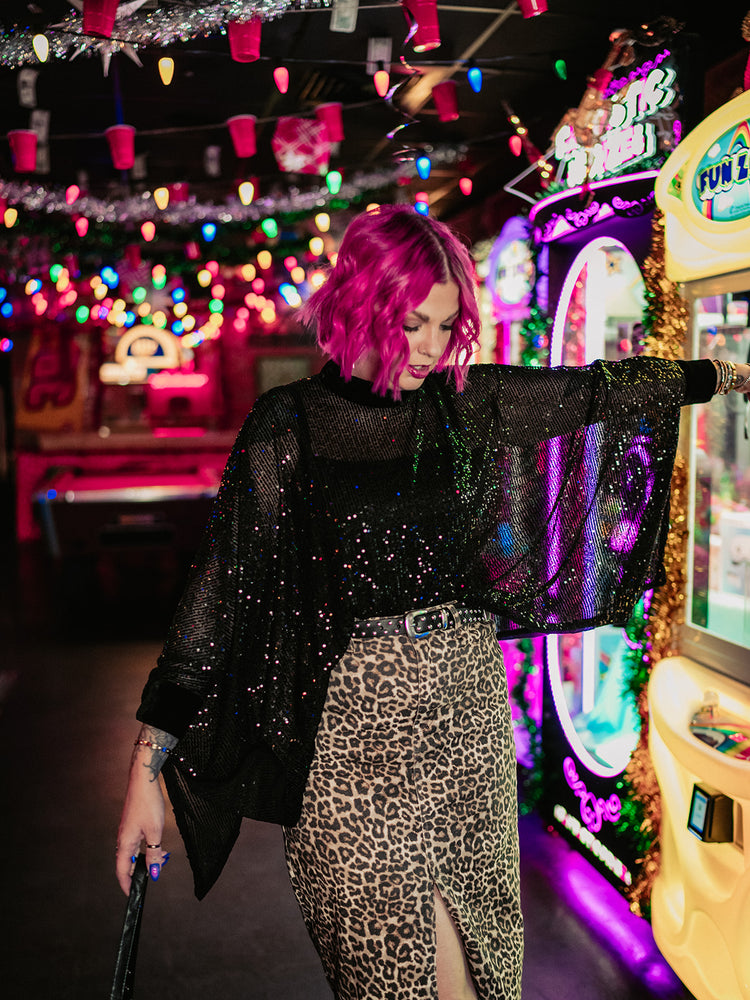 GLITTER KISS SEQUIN TOP