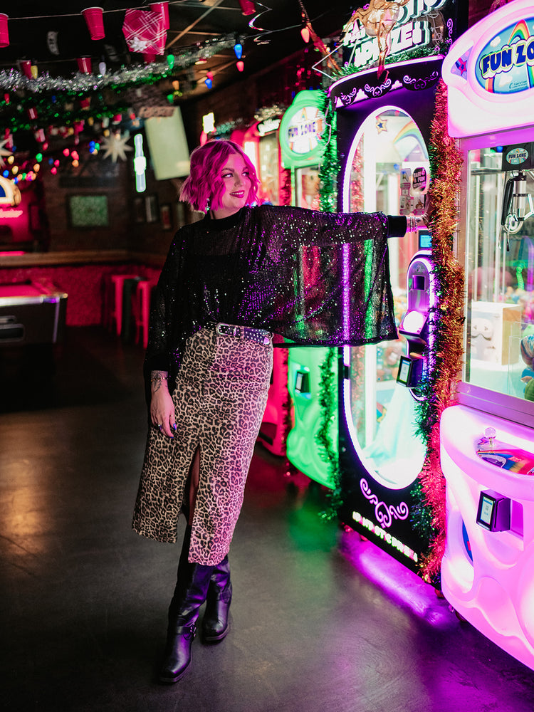 GLITTER KISS SEQUIN TOP