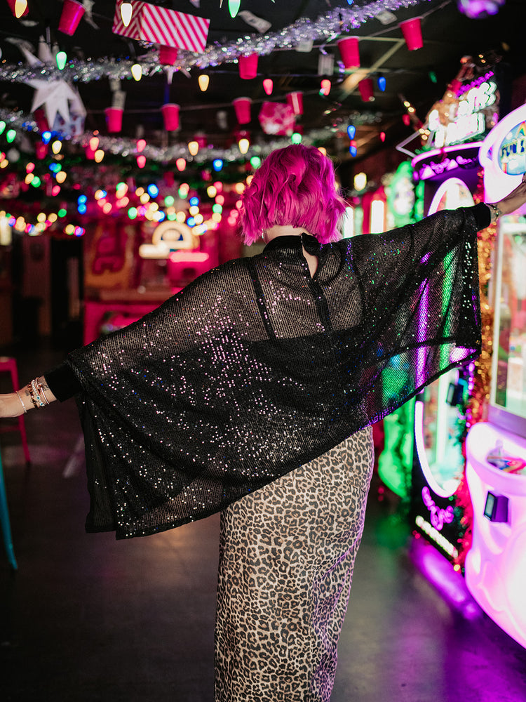 GLITTER KISS SEQUIN TOP
