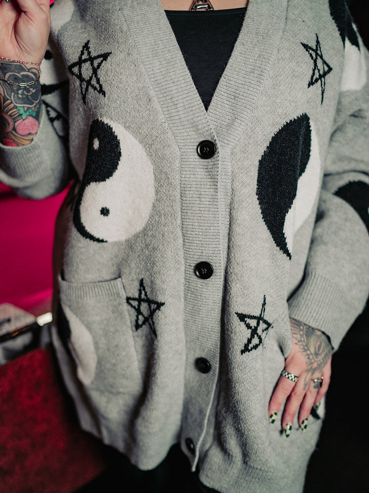 COSMIC BALANCE OVERSIZED CARDIGAN