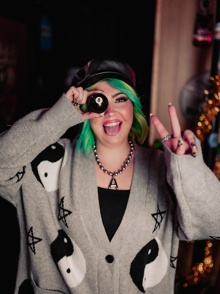 COSMIC BALANCE OVERSIZED CARDIGAN