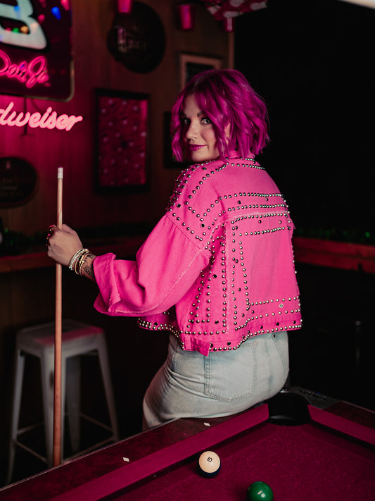 PUNK ROCK PRINCESS LUXE STUDDED JACKET