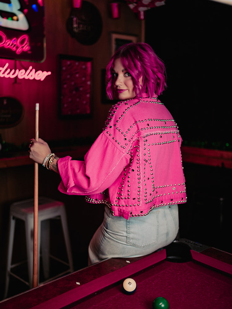 PUNK ROCK PRINCESS LUXE STUDDED JACKET