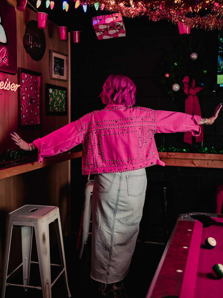 PUNK ROCK PRINCESS LUXE STUDDED JACKET