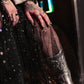 BORN TO SPARKLE MESH MIDI SKIRT