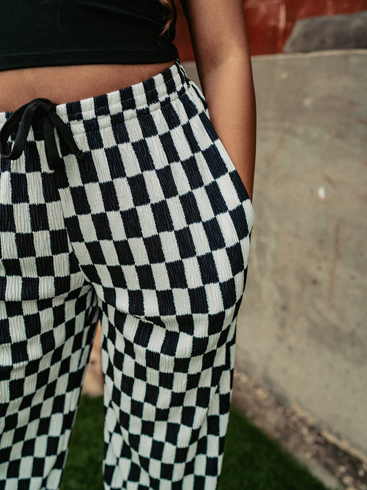 POWER MOVES CHECKERED PANTS S-3XL