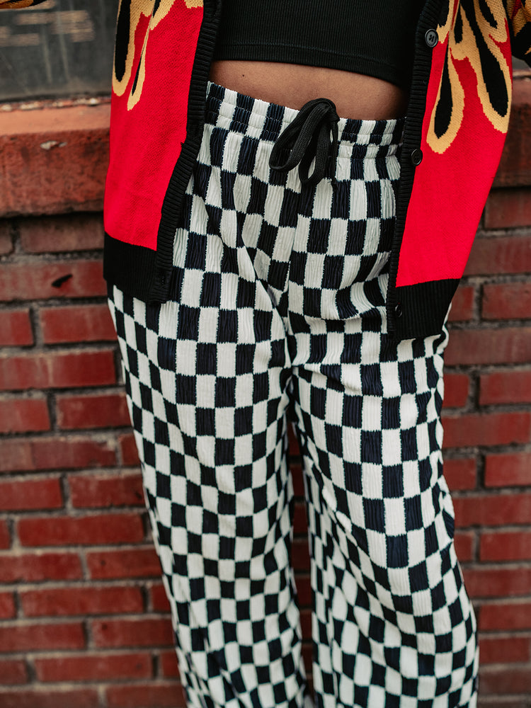 POWER MOVES CHECKERED PANTS S-3XL