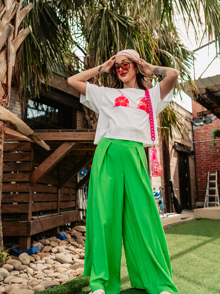 MAKE IT LOUD WIDE LEG PANTS