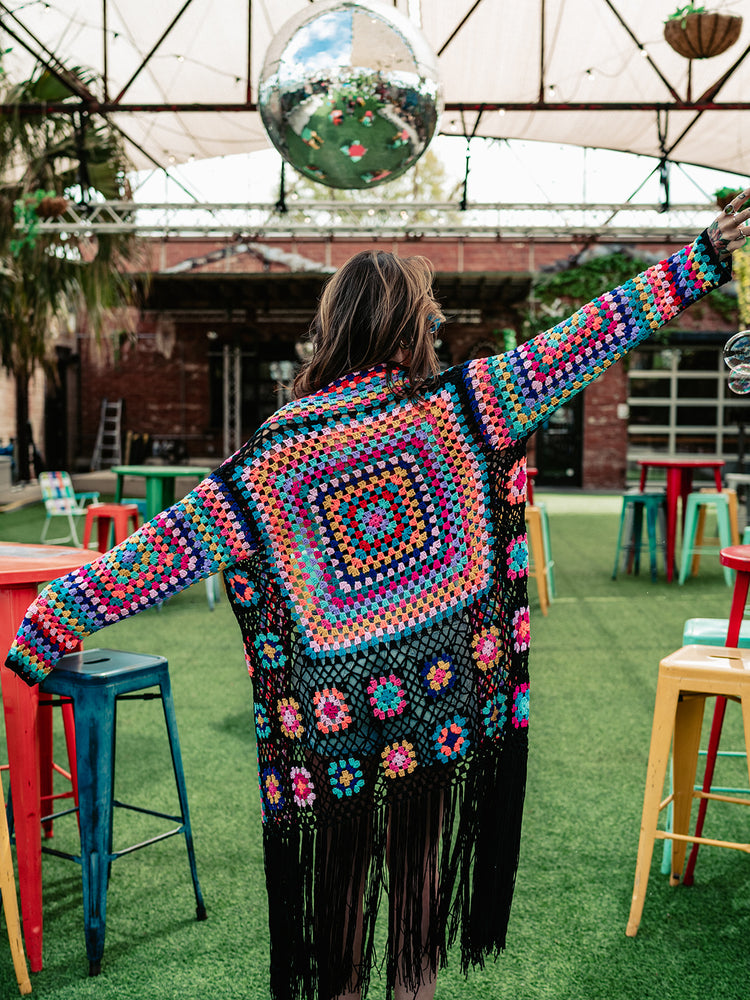 COLOR ME WILD LUXE FRINGE DUSTER