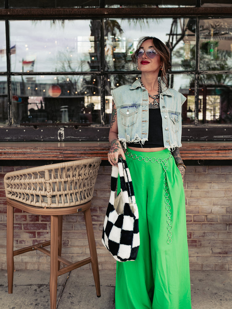 MAKE IT LOUD WIDE LEG PANTS