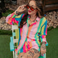 *RESTOCKED* RAINBOW RIOT PLISSE SHORT SET S-3XL