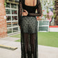 SHE'S WITH THE BAND LACE MAXI DRESS