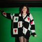 WILD CARD OVERSIZED KNIT CARDIGAN