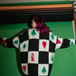 WILD CARD OVERSIZED KNIT CARDIGAN