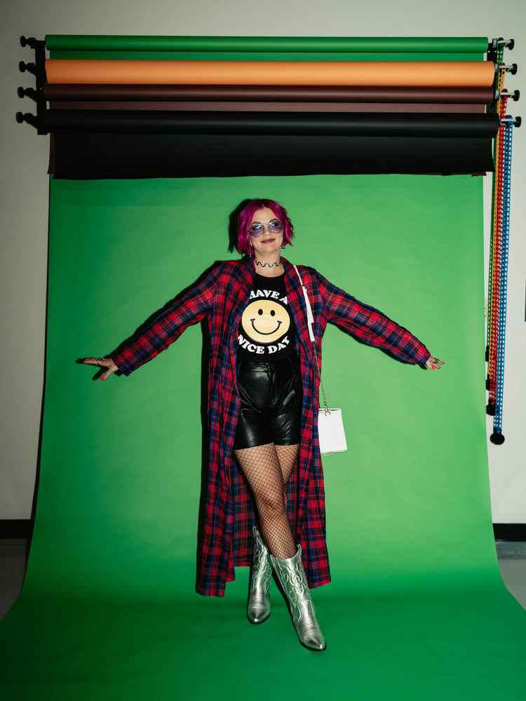 MISFIT BEHAVIOR PLAID DUSTER