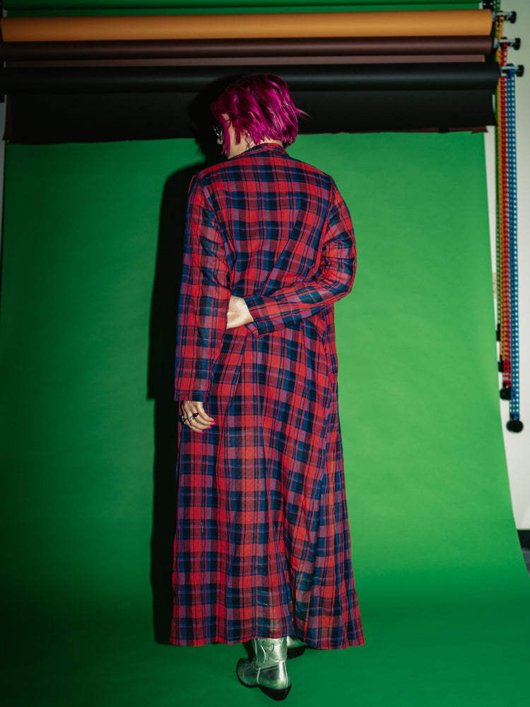 MISFIT BEHAVIOR PLAID DUSTER