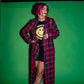 MISFIT BEHAVIOR PLAID DUSTER