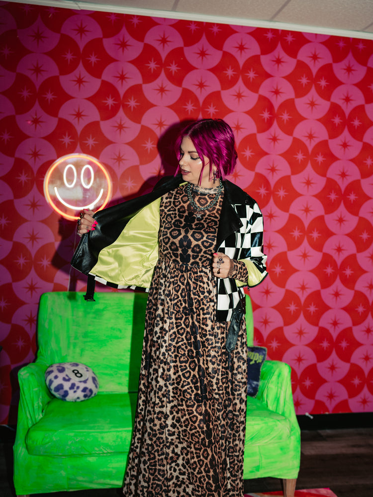 *PREORDER* ALORA EDEN EXCLUSIVE: ELECTRIC MISFIT CHECKERED MOTO JACKET S-3XL