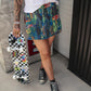 TEENAGE DIRTBAG SPLATTER PAINT DENIM SKORT