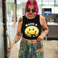TEENAGE DIRTBAG SPLATTER PAINT DENIM SKORT