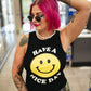 *PREORDER* ALORA EDEN EXCLUSIVE: HAVE A NICE DAY TANK IN BLACK S-3XL