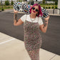 HE LOVES ME NOT FLORAL MESH DRESS