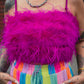 ELECTRIC ENERGY FEATHER TRIM TOP
