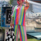 *PREORDER* ALORA EDEN EXCLUSIVE: RAINBOW RIOT PLISSE PANTS S-3XL