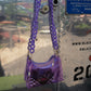BACKSTAGE PASS CLEAR CONCERT BAG IN PURPLE