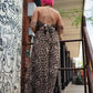 NO APOLOGIES LEOPARD PRINT WIDE LEG JUMPSUIT