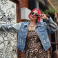DISCO REBEL DISTRESSED DENIM JACKET