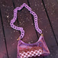 BACKSTAGE PASS CLEAR CONCERT BAG IN PURPLE