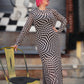 REALITY CHECK MESH MIDI DRESS